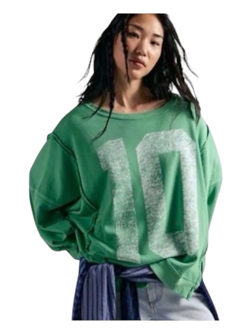 Free People Graphic Camden VERY OVERSIZED Size Small